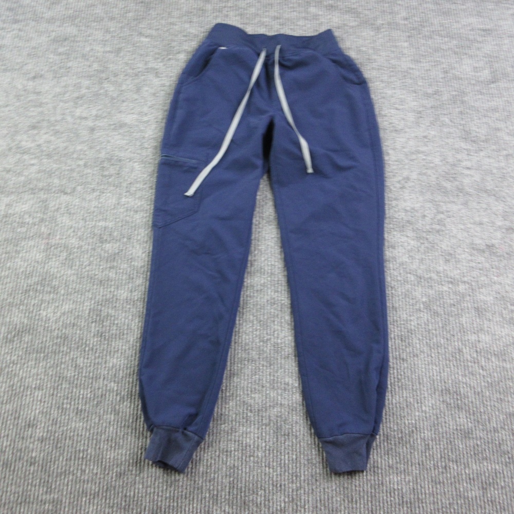 FIGS Pants Womens XS Blue Jogger Slim Workwear Ponte Drawstring 23x29*